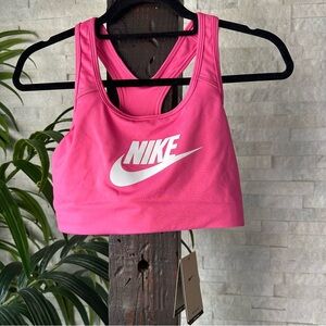 Nike Pink Training Nike Swoosh Bra Size L New with Tags